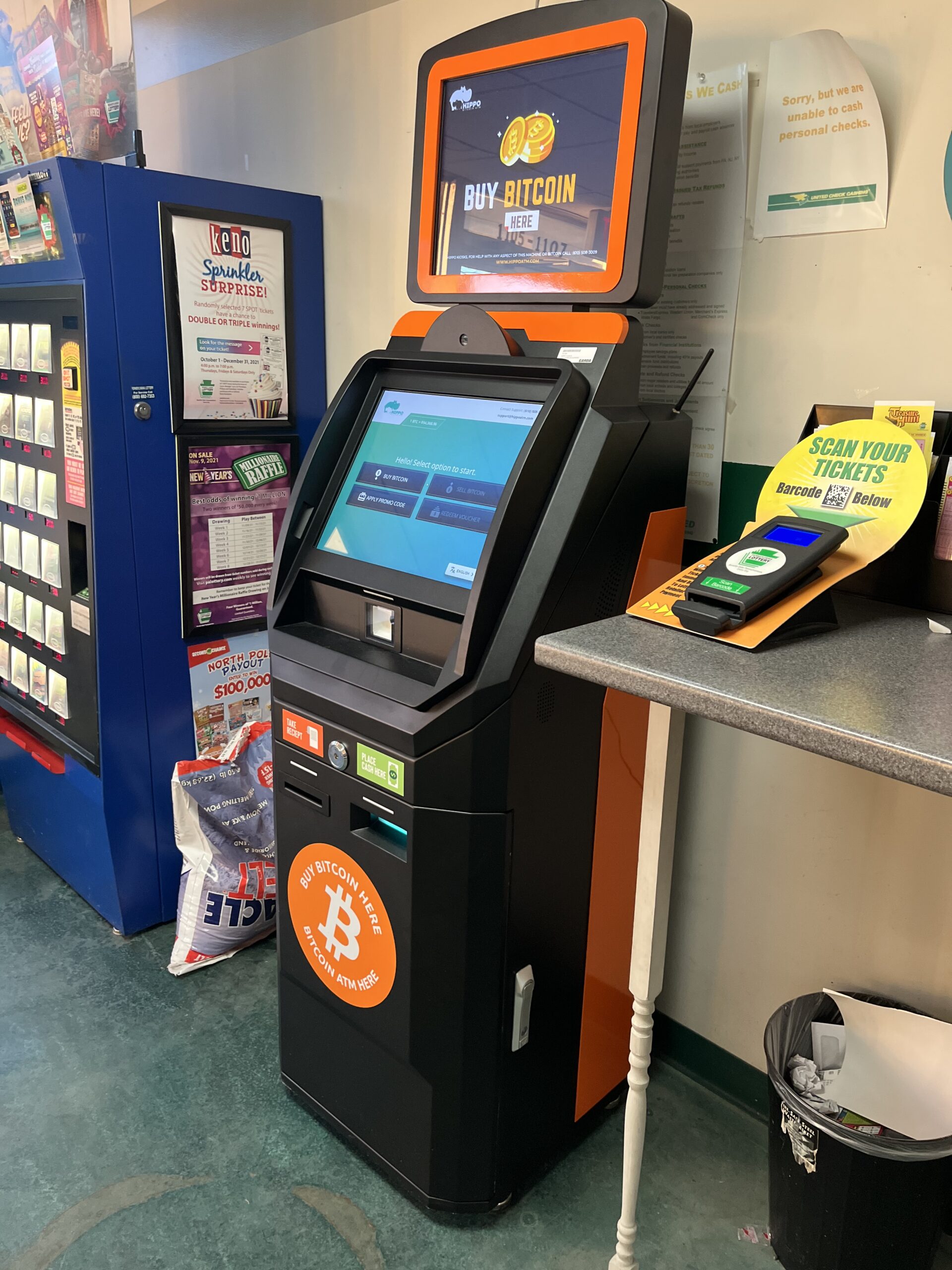 Bitcoin atm at Allentown at United Check Cashing address 1105 Union Blvd, Allentown, PA 18109 by Hippo Kiosks
