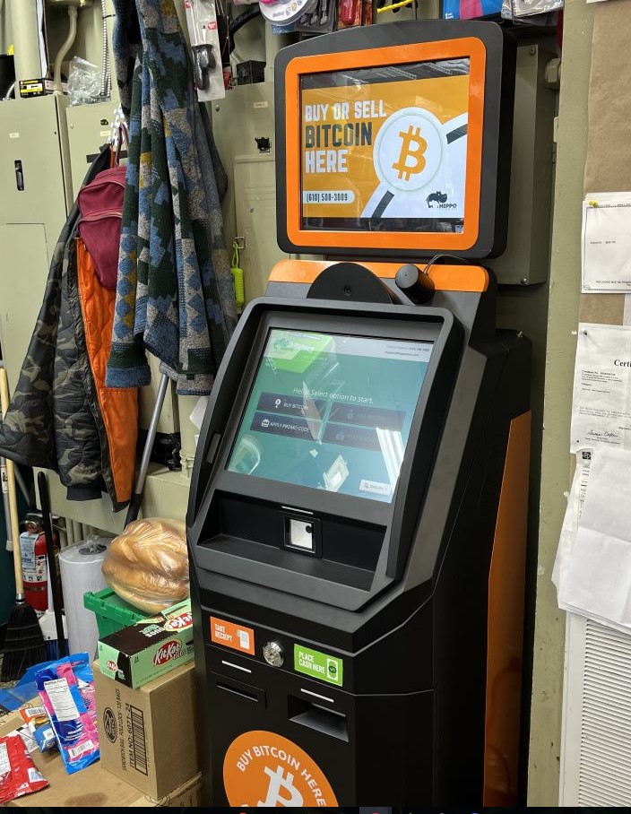 Bitcoin ATM at Allentown Hershs market