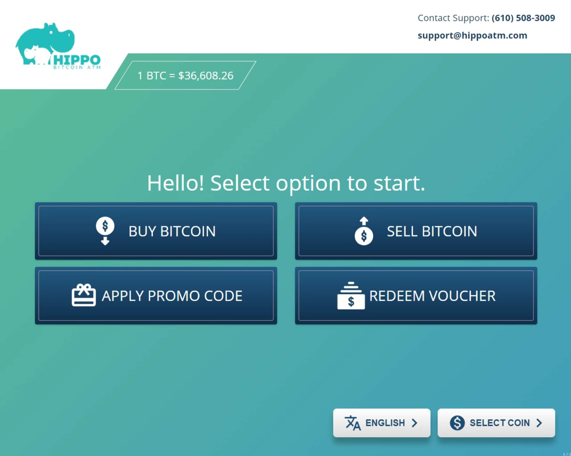 ChainBytes Bitcoin ATM Software operated by Hippo Bitcoin ATM